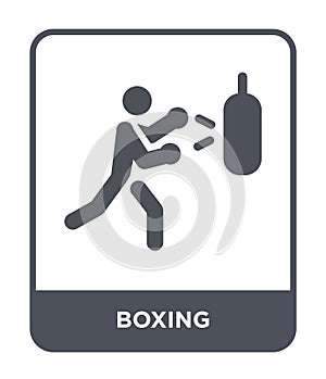 boxing icon in trendy design style. boxing icon isolated on white background. boxing vector icon simple and modern flat symbol for