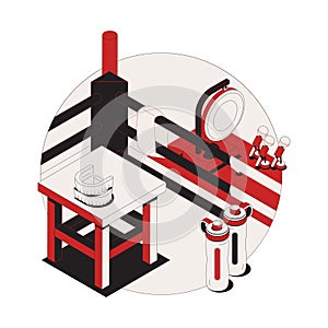 Boxing Isometric Composition