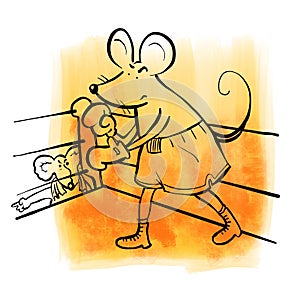 Boxing Mouse