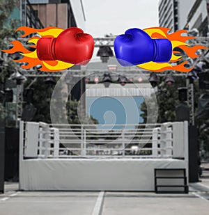 Boxing ring arena