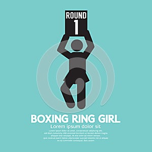 Boxing Ring Girl Symbol