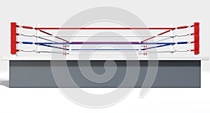 Boxing Ring Isolated White