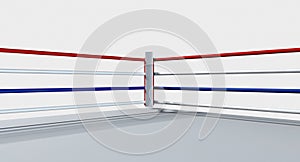 Boxing Ring Isolated White