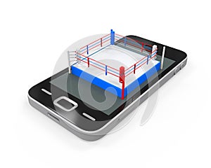 Boxing Ring in Mobile Phone