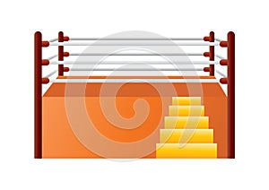 boxing ring. Vector illustration decorative design