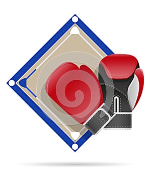 Boxing ring vector illustration