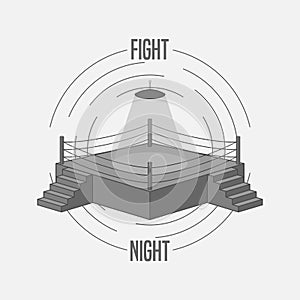 Boxing Ring vector Logo