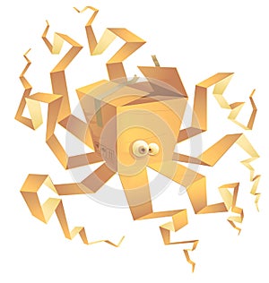 Boxtopus, isolated