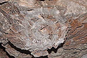 Boxwork Stalactite in a Cave