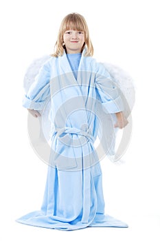 Boy with angel wings