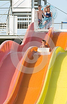 Boy in the aquapark