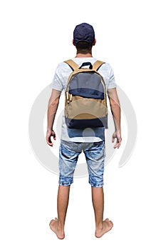 Boy backpack photo