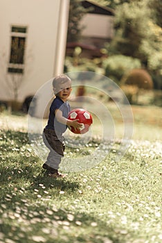 Boy and a ball