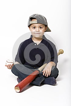 Boy with baseball bat