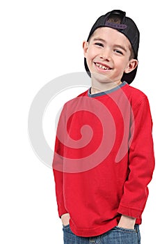 Boy with baseball cap