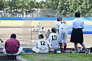 The boy baseball game