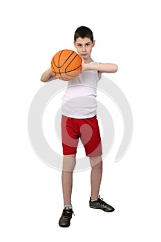 Boy baskerball player