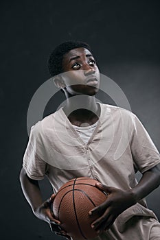 Boy with Basketball