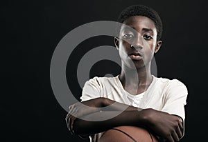 Boy with Basketball