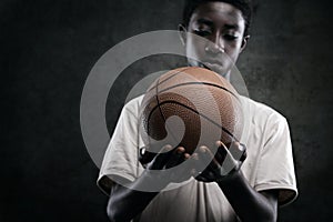 Boy with Basketball