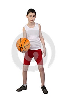 Boy basketball player