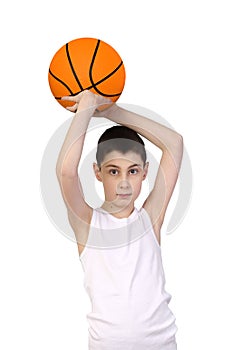 Boy basketball player