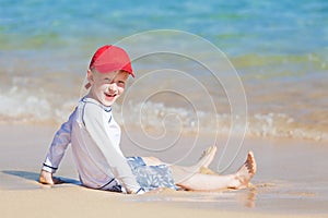 Boy at the beach