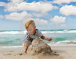 Boy on beach