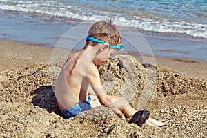 Boy at beach