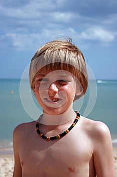Boy on a beach