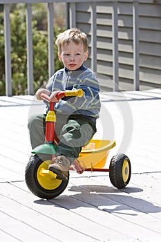 Boy on bike