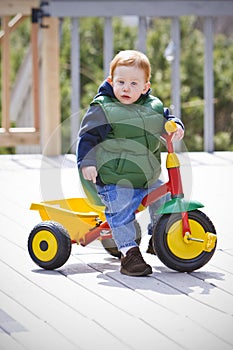 Boy on bike