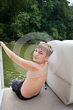 Boy on a Boat