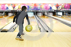 Boy Bowling