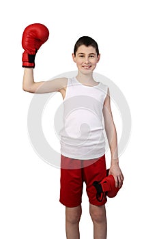 Boy boxer winner