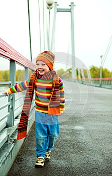 Boy on on the bridge