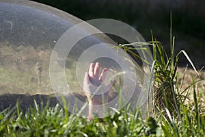 Boy in a bubble