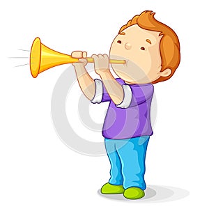 Boy with Bullhorn photo