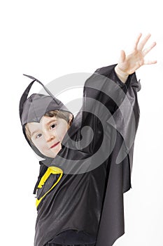 Boy with carnival costume .