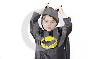 Boy with carnival costume .