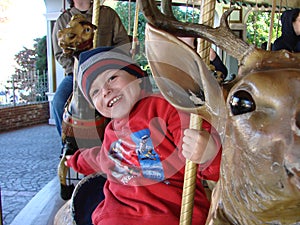 Boy on Carousel
