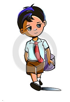 boy cartoon character on digital art