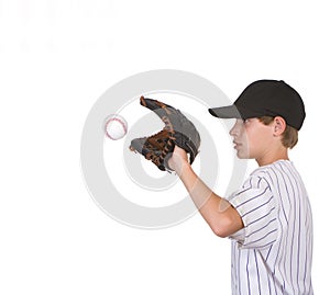 Boy catching baseball2