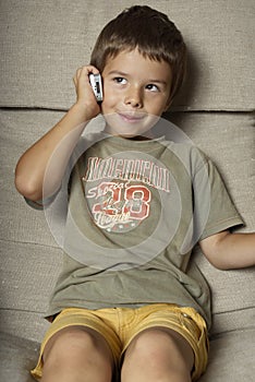 Boy with Cell Phone