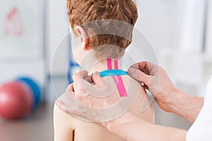 Boy and cervical spine problem