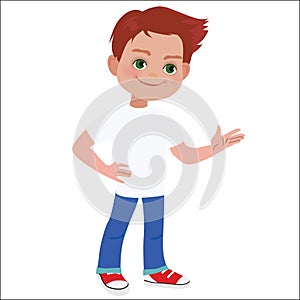 Boy character illustration