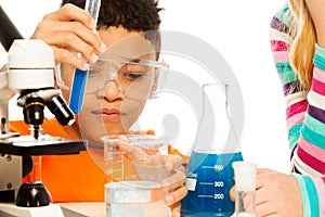 Boy and chemistry