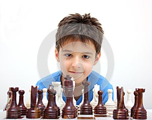 A boy and chess