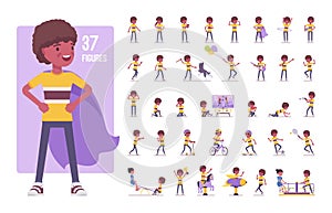 Boy child 7 to 9 yo character set