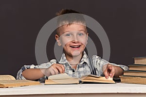 Boy Child Read Book, Children Education